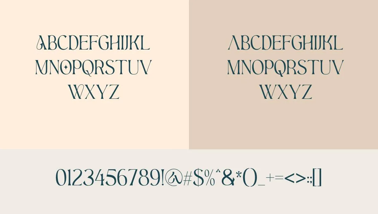 Aesthetic Font Free Download style variations