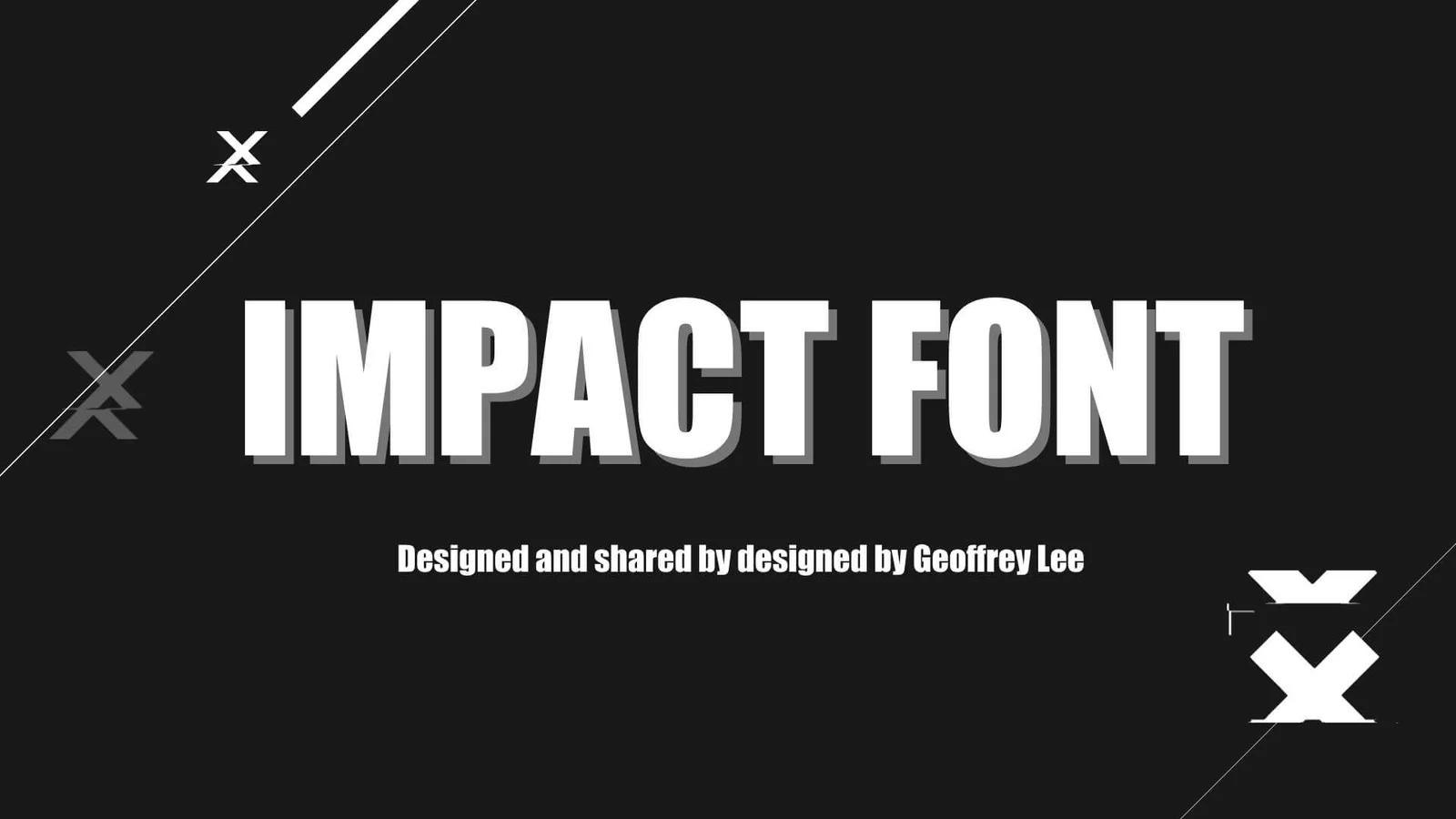 Preview of Impact Font